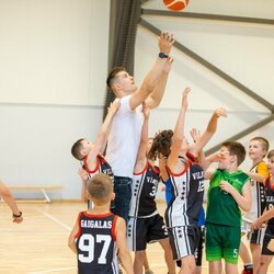 Simas Jarumbauskas apsilankė SKM stovykloje | Sauliaus Čirbos nuotr. 2