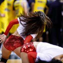 „Žalgirio“ šokėjos rungtynėse prieš ALBA | Eriko Ovčarenko / BNS foto nuotr. 4