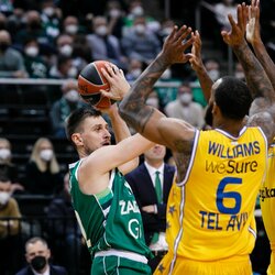 „Žalgiris“ – „Maccabi“ rungtynių akimirka | Eriko Ovčarenko / BNS foto nuotr. 5