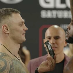 Sergejus Maslobojevas ir Donegi Abena | „Stop“ kadras 1