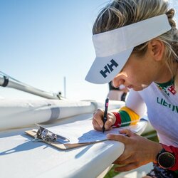 Pasaulio ILCA6 klasės buriavimo čempionatas | Aistės Ridikaitės nuotr. 4