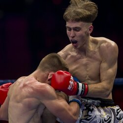 Dovydas Rimkus prieš Hubertą Dylewski | Roko Lukoševičiaus/BNS Foto nuotr. 1