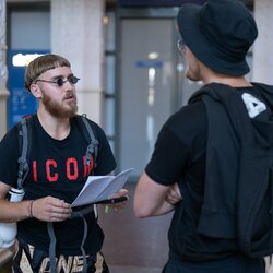 Dominykas Dirkstys Vilniaus oro uoste pasitiko Dovydą Rimkų l Manto Stankevičiaus nuotr. 4