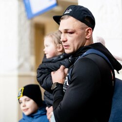 Sergejaus Maslobojevo pasitikimas | Luko Balandžio / BNS foto nuotr. 2