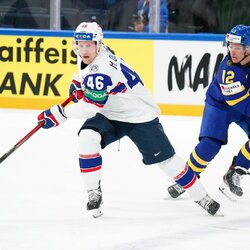 Švedijos – Norvegijos rungtynių akimirka | IIHF nuotr. 5