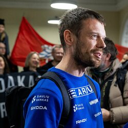 Vaidoto Žalos sutikimas oro uoste | Pauliaus Peleckio / BNS foto nuotr. 5