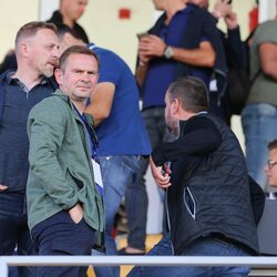 Futbolo sirgaliai „Sūduvos“ ir „Maccabi“ rungtynėse Mariaus Vizbaro / BNS foto nuotr. 4