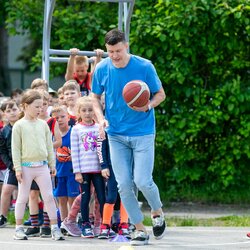 Žygimantas Janavičius apsilankė SKM stovykloje | Sauliaus Čirbos nuotr. 2