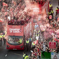 „Liverpool“ gerbėjai pasitiko Čempionų lygos laimėtojus | Scanpix nuotr. 2
