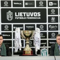 Optibet LFF supertaurės spaudos konferencija | LFF nuotr. 5
