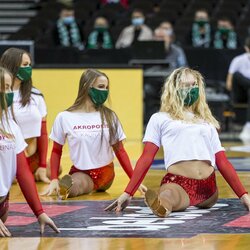 „Žalgirio“ šokėjos rungtynėse su „Juventus“ | Roko Lukoševičiaus/BNS Foto nuotr. 1