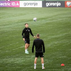 Treniruotės prieš Lietuvos ir Šiaurės Airijos rinktinių rungtynes | Žygimanto Gedvilos / BNS foto nuotr. 4