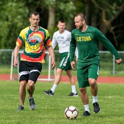 Krepšininkų ir personalo rungtynės | Lino Žemgulio nuotr. 1