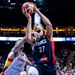 Prancūzija – Ispanija rungtynių akimirka | FIBA nuotr. 1