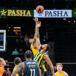 „Maccabi“ – „Fenerbahče“ rungtynių akimirka | Patricijos Adamovič / BNS nuotr. 2