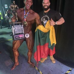 Deividas Dubinas triumfavo kultūrizmo varžybose Ekvadore | Organizatorių nuotr. 4