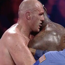 Tysonas Fury ir Deontay Wilderis | „Stop“ kadras 5