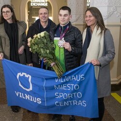 Kristupas Šleiva grįžo su Europos imtynių čempionato medaliu | Roko Lukoševičiaus/BNS Foto nuotr. 3