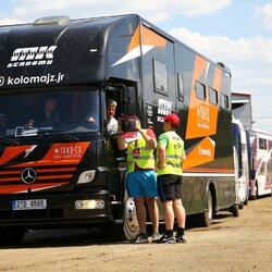 Vilkyčiuose pildosi Europos autokroso čempionato etapo dalyvių parkas | Organizatorių nuotr. 2