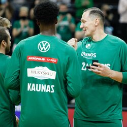 „Žalgiriui“ įteikti žiedai ir LKL čempionų taurė | Eriko Ovčarenko / BNS foto nuotr. 6