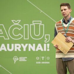 Lauryno Grigelio korto „SEB arenoje” atidarymo akimirkos | Sauliaus Čirbos nuotr. 1