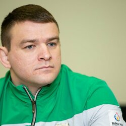 Lietuvos imtynių federacijos spaudos konferencija | Žygimanto Gedvilos / BNS foto nuotr. 1