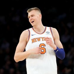 28. Niujorko „Knicks“ – Frankas Ntilikina, Timas Hardaway jaunesnysis, Danilo Gallinari, Kristapas Porzingis, Nene. „Win shares“: 14. | Scanpix nuotr. 3