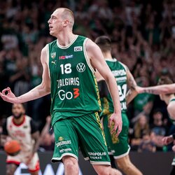„Žalgirio“ LKL titulo šventimo akimirkos | Roko Lukoševičiaus/LKL nuotr. 2