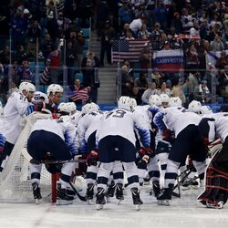 Olimpinių atletų iš Rusijos ir JAV rinktinių rungtynės | Scanpix nuotr. 1