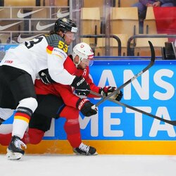Šveicarija – Vokietija rungtynių akimirka | IIHF nuotr. 1