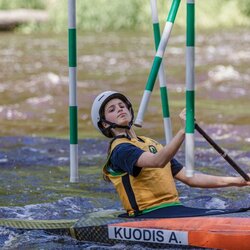 Lietuvos jaunių baidarių ir kanojų slalomo čempionatas | Domanto Grigūno nuotr. 6