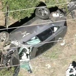 Tigerio Woodso avarija | Scanpix nuotr. 1