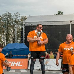 Lietuvos galiūnų čempionato etapas Pakruojyje (Lietuvos galiūnų federacijos nuotr.) | Organizatorių nuotr. 5