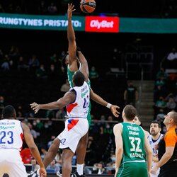 „Žalgiris“ – „Anadolu Efes“ rungtynių akimirka | Eriko Ovčarenko / BNS foto nuotr. 1