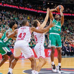 „Žalgiris“ – „AX Armani“ rungtynių akimirka | Eriko Ovčarenko / BNS foto nuotr. 6