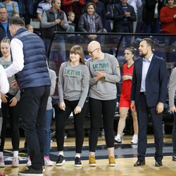 Lietuvos jaunučių merginų krepšinio rinktinės pagerbimas | Eriko Ovčarenko / BNS foto nuotr. 2