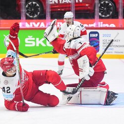 Danija – Šveicarija rungtynių akimirka | IIHF nuotr. 6