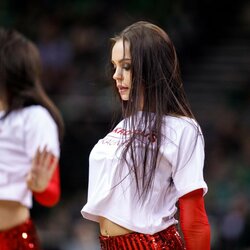 „Žalgirio“ šokėjų pasirodymas rungtynėse su „Maccabi“ | Eriko Ovčarenko / BNS foto nuotr. 6