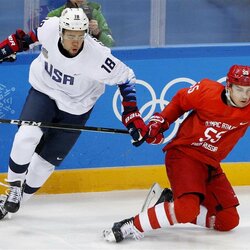 Olimpinių atletų iš Rusijos ir JAV rinktinių rungtynės | Scanpix nuotr. 3