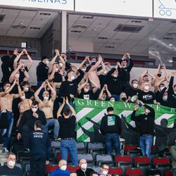 „Žalgirio“ sirgaliai | Eriko Ovčarenko / BNS foto nuotr. 1