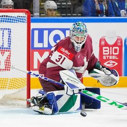 Latvija – Švedija rungtynių akimirka | IIHF nuotr. 3