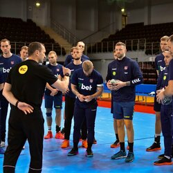 Lietuvos vyrų rankinio rinktinės treniruotė | rankinis.lt nuotr. 1