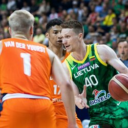 Lietuva – Nyderlandai rungtynių akimirka | Luko Balandžio / BNS foto nuotr. 4