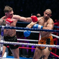 Sergejaus Maslobojevo ir Fraserio Weightmano dvikovos akimirka | Juliaus Kalinsko / BNS foto nuotr. 6