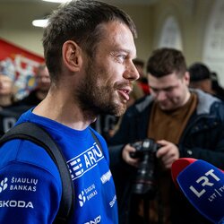 Vaidoto Žalos sutikimas oro uoste | Pauliaus Peleckio / BNS foto nuotr. 3