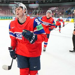 Norvegija – Kazachstanas rungtynių akimirka | IIHF nuotr. 1