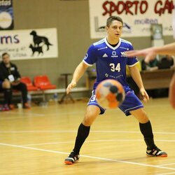 „HC Utenos“ ir „VHC Šviesos“ rungtynės | Lietuvos rankinio lygos nuotr. 3