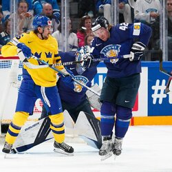 Suomijos – Švedijos rungtynių akimirka | IIHF nuotr. 2