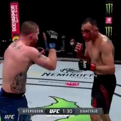 Tony Fergusonas prieš Justiną Gaethje | „X“ nuotr. 5