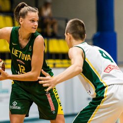 Lietuvos moterų ir Lietuvos U16 vaikinų krepšinio rinktinių rungtynės | Lino Žemgulio nuotr. 6